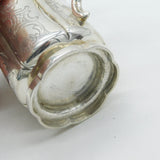Victorian Sterling Silver Floral Pattern Christening Mug Antique 1843 London Robert Death