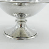 Guild of Handicrafts Planished Sterling Silver Pedestal Dish Vintage 1955 London