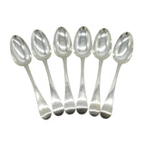 George I Set of Six Britannia Silver Tablespoons Antique 1722 London E. Jennings