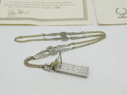 Sterling Silver & Emerald Saxon Sundial 'Oldest Watch' Replica Vintage 1975