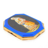 Victorian 18ct Gold Large Micro Mosaic Italian Lady Jewellery Clasp Antique c1840