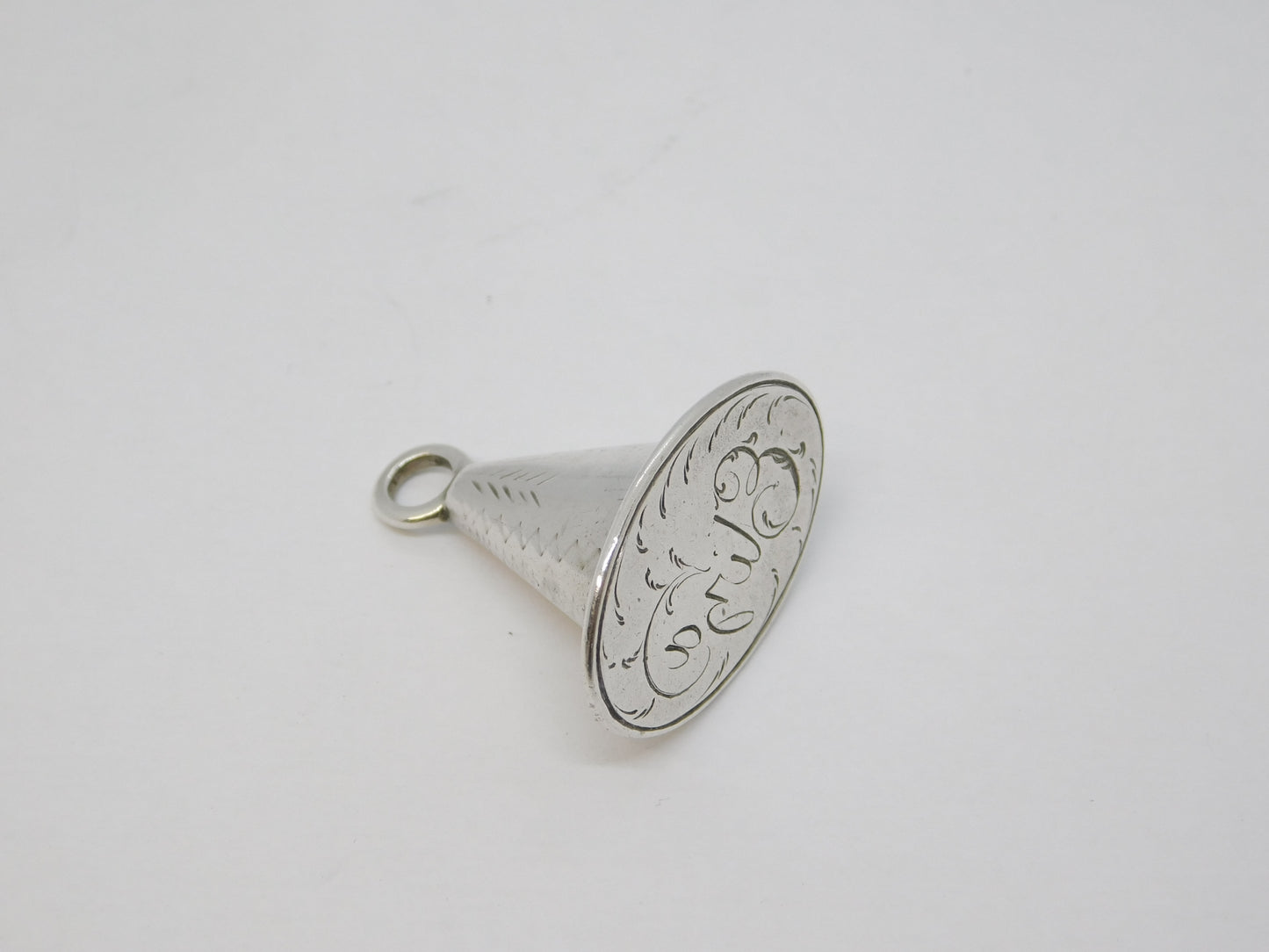 George III Sterling Silver Welsh Hat 'Eliza' Fob Seal Antique 1798 Birmingham