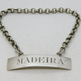 William IV Sterling Silver Ticket Madeira Decanter Label Antique 1831 London