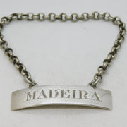 William IV Sterling Silver Ticket Madeira Decanter Label Antique 1831 London