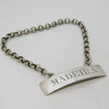 William IV Sterling Silver Ticket Madeira Decanter Label Antique 1831 London