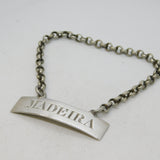 William IV Sterling Silver Ticket Madeira Decanter Label Antique 1831 London