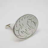 George III Sterling Silver Welsh Hat 'Eliza' Fob Seal Antique 1798 Birmingham