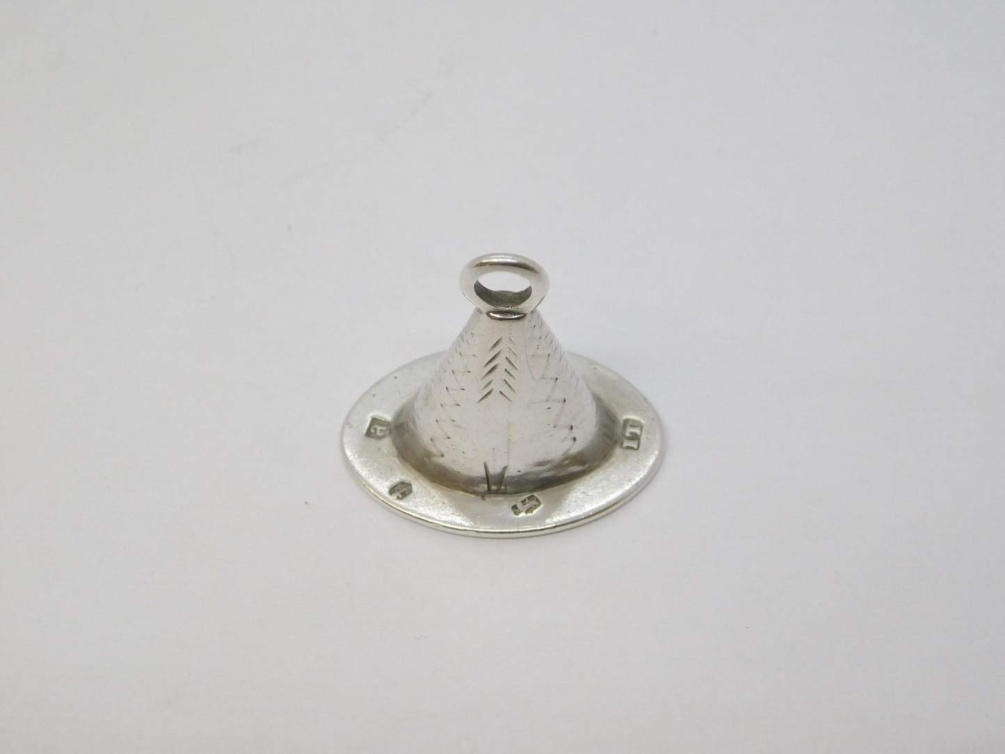 George III Sterling Silver Welsh Hat 'Eliza' Fob Seal Antique 1798 Birmingham