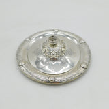 Victorian Sterling Silver Decorative Floral Butter Dish Antique 1862 London