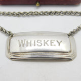 Georgian Sterling Silver Whisky Decanter Label 1809 Birmingham Antique