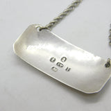 Georgian Sterling Silver Whisky Decanter Label 1809 Birmingham Antique