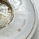 Victorian Sterling Silver Decorative Floral Butter Dish Antique 1862 London