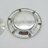 Victorian Sterling Silver Decorative Floral Butter Dish Antique 1862 London