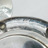 Victorian Sterling Silver Decorative Floral Butter Dish Antique 1862 London