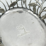 George III Pair of Sterling Silver Crested Sweet Treat Dishes Antique c1790