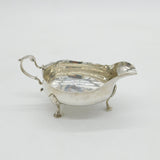 Newcastle Provincial George III Sterling Silver Sauce Boat Antique c1780