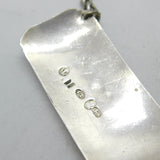 Georgian Sterling Silver Brandy Decanter Label Antique 1809 Birmingham