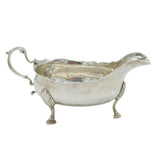 Newcastle Provincial George III Sterling Silver Sauce Boat Antique c1780