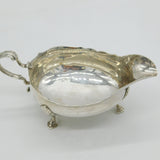 Newcastle Provincial George III Sterling Silver Sauce Boat Antique c1780