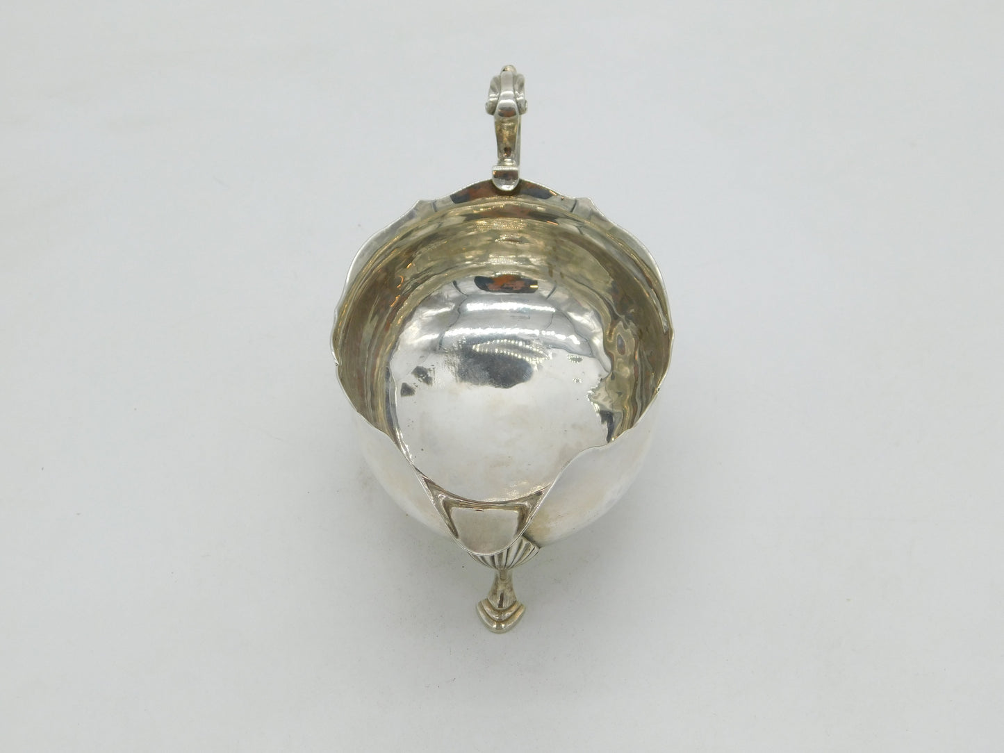 Newcastle Provincial George III Sterling Silver Sauce Boat Antique c1780