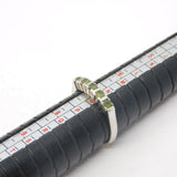 9ct White Gold Five-Stone Green Sapphire Dress Ring Vintage Birmingham