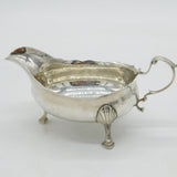 Newcastle Provincial George III Sterling Silver Sauce Boat Antique c1780