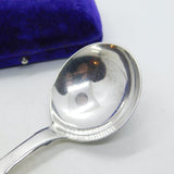 Victorian Sterling Silver Fiddle Pattern Tea Caddy Spoon Antique 1849 London