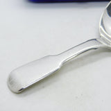 Victorian Sterling Silver Fiddle Pattern Tea Caddy Spoon Antique 1849 London