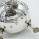 Victorian Sterling Silver Floral Pattern Cream Jug Antique 1854 London