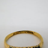Victorian 18ct Gold, 0.2ct Diamond, Turquoise Boat Ring Antique 1897 Birmingham