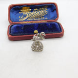 Victorian Sterling Silver Uncut Swan Form Fob Seal Stamp Pendant c1880 Antique