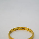 George I 22ct Gold Posey Ring 'Let Virtue Bee Thy Guide' Antique c1725 London