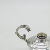 Pair of Egyptian .900 Grade Silver Graduating Table Cigar Lighters Antique c1920 Art Deco
