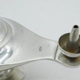 Pair of Egyptian .900 Grade Silver Graduating Table Cigar Lighters Antique c1920 Art Deco