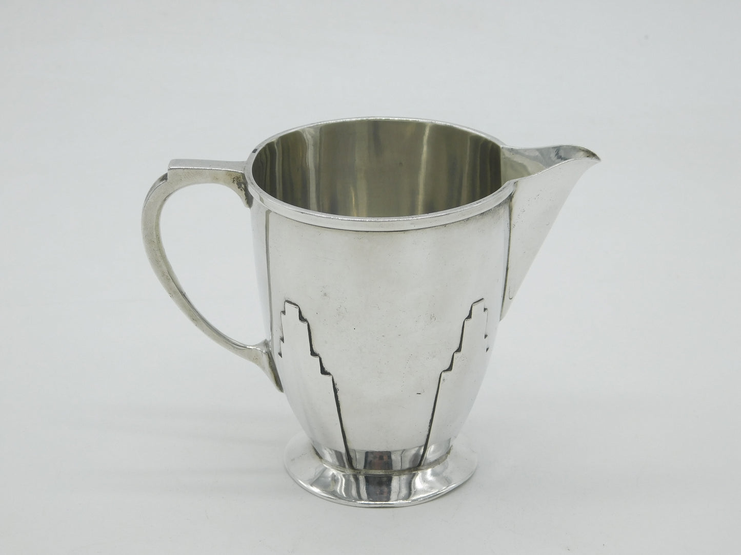 Goldsmiths & Silversmiths Sterling Silver Cream Jug Antique 1931 London Deco