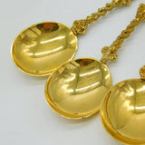 19th Century Set of Four Gold Plated Decorative Apostle Tablespoons Antique c1880
