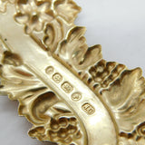 Victorian Sterling Silver Gilt Sherry Decanter Label Vintage 1879 Birmingham