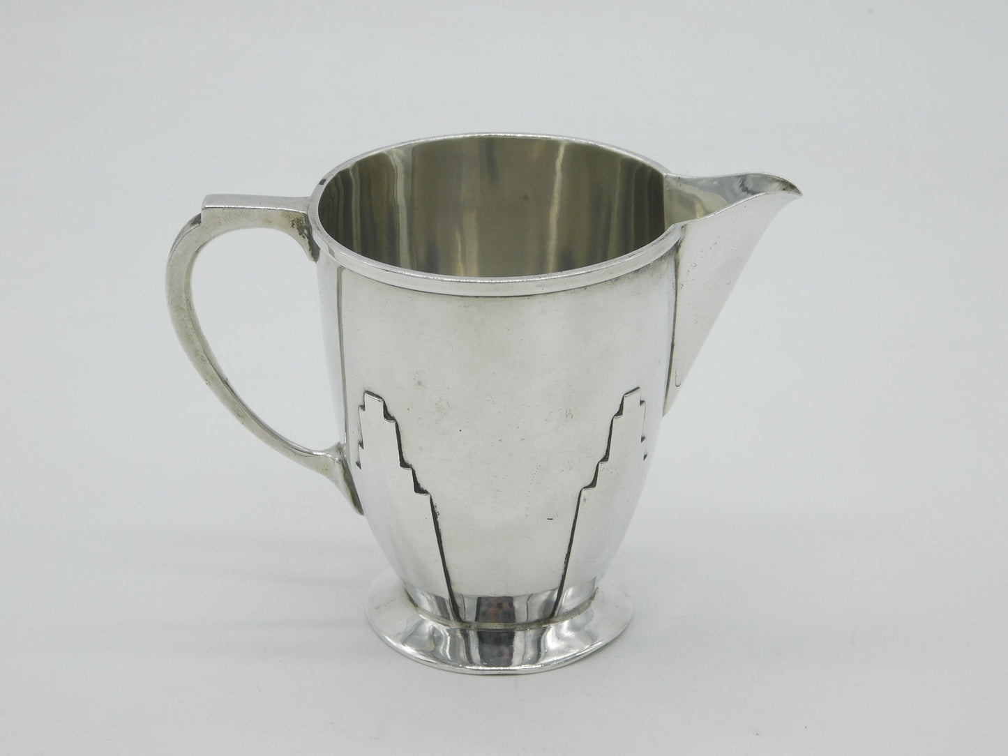 Goldsmiths & Silversmiths Sterling Silver Cream Jug Antique 1931 London Deco
