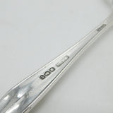 Sterling Silver Long-Handled Tea Strainer & Bowl Set Antique 1936 Art Deco