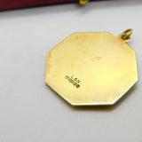 9ct Yellow Gold St Christopher Patron of Travel Pendant 1979 Birmingham Vintage