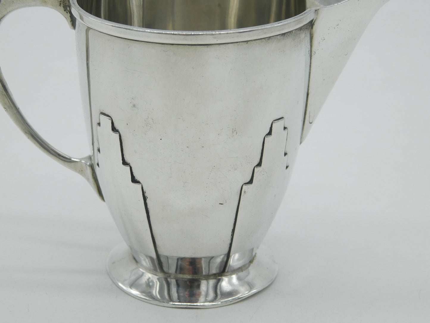 Goldsmiths & Silversmiths Sterling Silver Cream Jug Antique 1931 London Deco