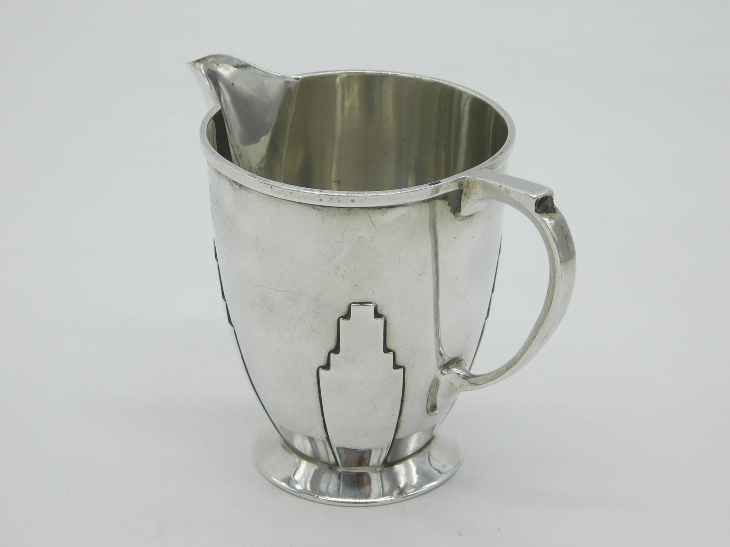Goldsmiths & Silversmiths Sterling Silver Cream Jug Antique 1931 London Deco