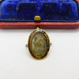 Georgian 9ct Gold Black Enamel Mourning Buckle 'Ann Gawthorp, Ob. 17, 1781