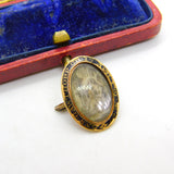 Georgian 9ct Gold Black Enamel Mourning Buckle 'Ann Gawthorp, Ob. 17, 1781
