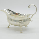 George III Sterling Silver Sauce Boat Antique 1772 London Robert Hennell I