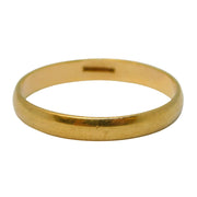 9ct Yellow Gold Essential Wedding Band Ring Vintage Sheffield Size W UK