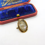 Georgian 9ct Gold Black Enamel Mourning Buckle 'Ann Gawthorp, Ob. 17, 1781