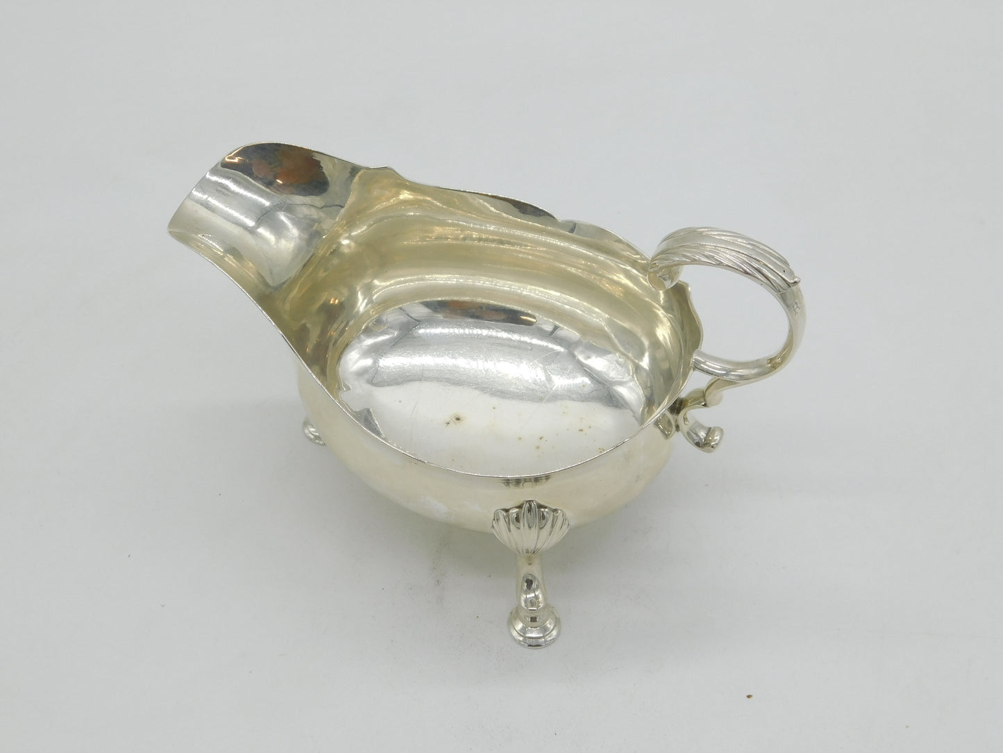 George III Sterling Silver Sauce Boat Antique 1772 London Robert Hennell I