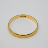 9ct Yellow Gold Essential Wedding Band Ring Vintage Sheffield Size W UK