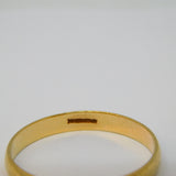 9ct Yellow Gold Essential Wedding Band Ring Vintage Sheffield Size W UK